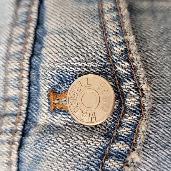 Madewell Size M Oversized Jean Jacket, Distressed, Medium Wash, Exc. Usede Cond. - Picture 3 of 12